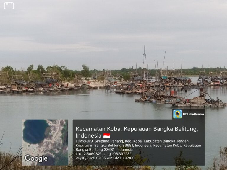 Ratusan Ponton Tambang Ilegal Dimerbuk dan Sekitar Kangkangi PT. Timah dan Penegak Hukum