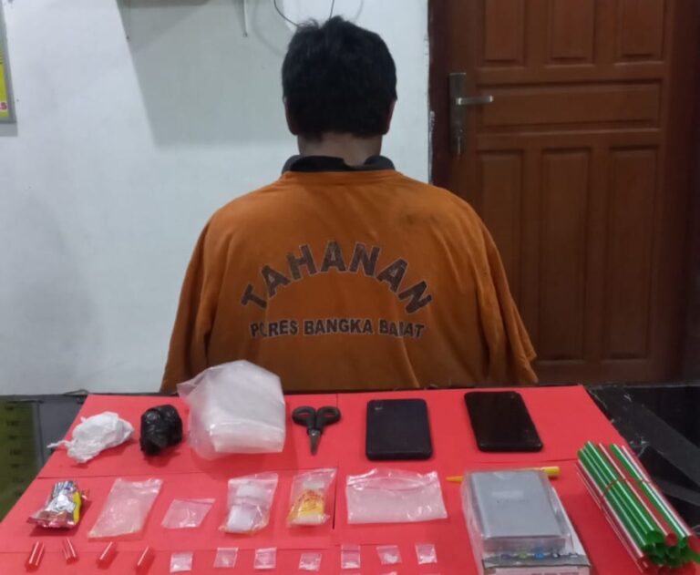 Kuburan Jadi Tempat Transaksi Narkoba, Polres Babar Amankan 1 Tersangka