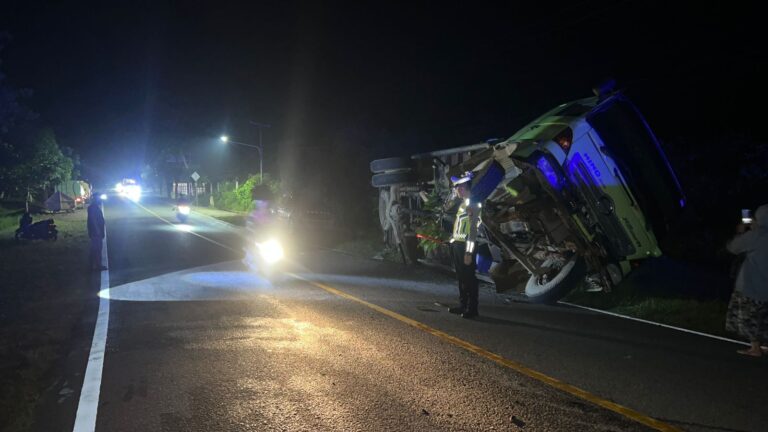 Polres Bangka Tengah Pastikan Tidak Ada Korban Jiwa Lakalantas Di Arung Dalam